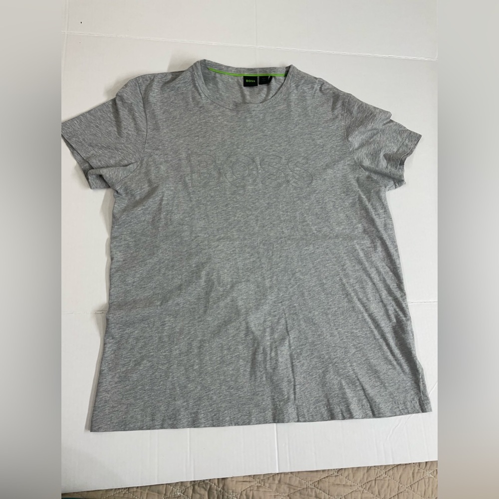 Boss Men's Heather Gray Short Sleeve Tee